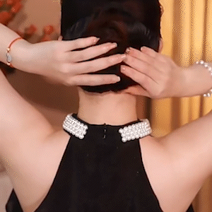 新款氣質丸子頭大腸髮圈