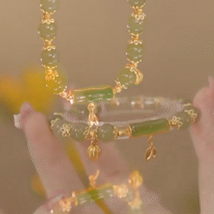 節節高升和田玉花朵手錬