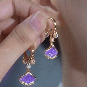 雙面銀杏葉輕奢耳環