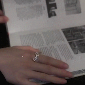 新款粉鑽蝴蝶結戒指 