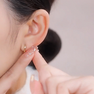 時來運轉紅色鑽石耳環