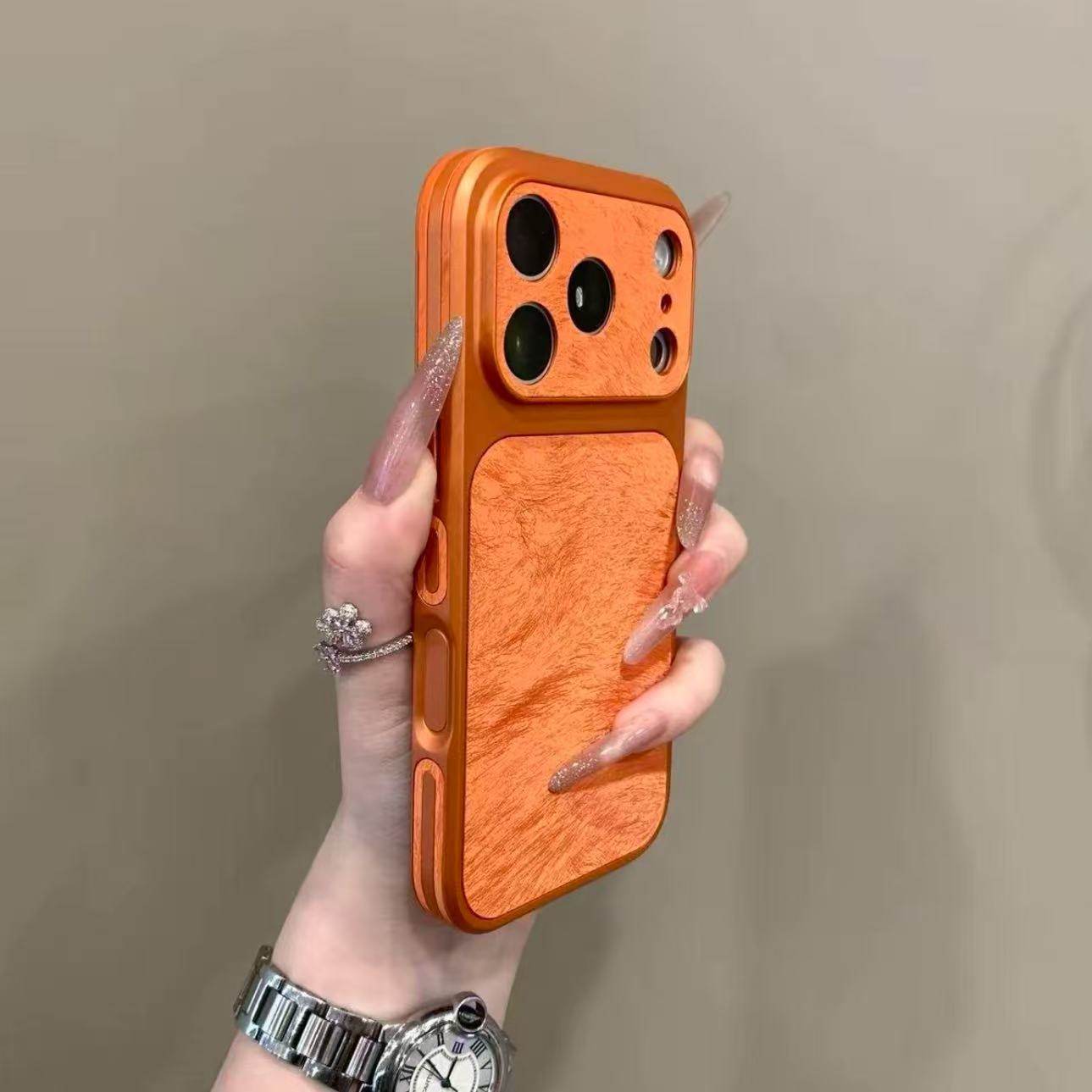 ins高顏值羽紗絨布iPhone保護殼