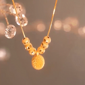 金色轉運珠榴蓮項錬