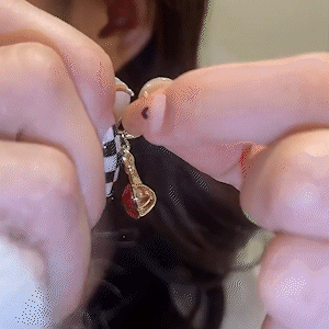 小清新櫻桃耳環