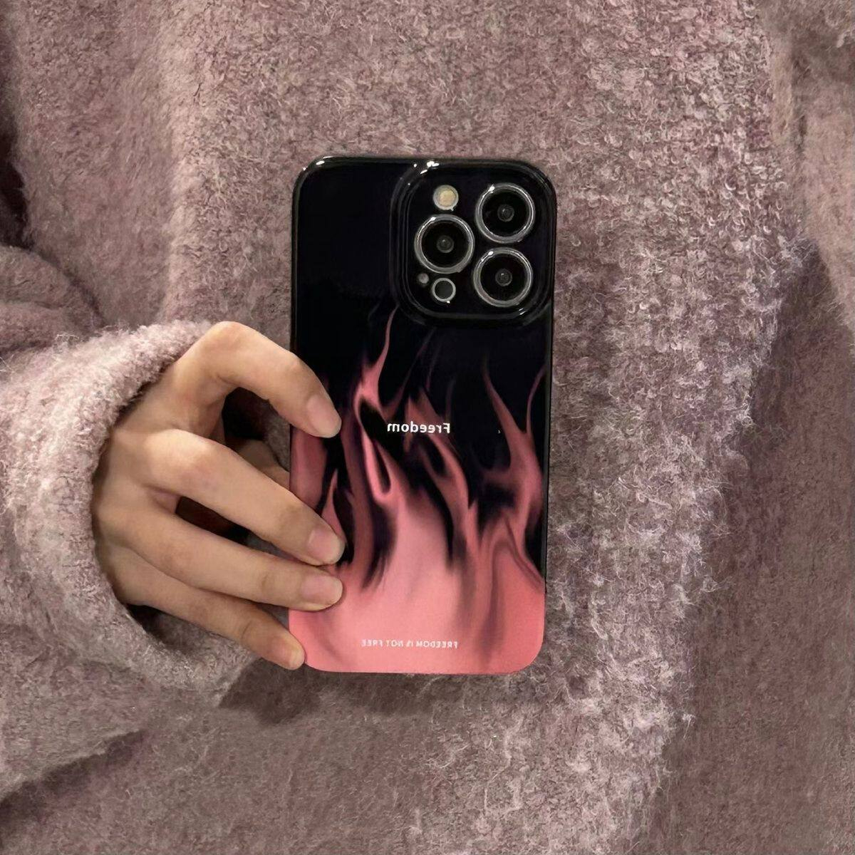 潮酷火焰防摔蘋果保護殼