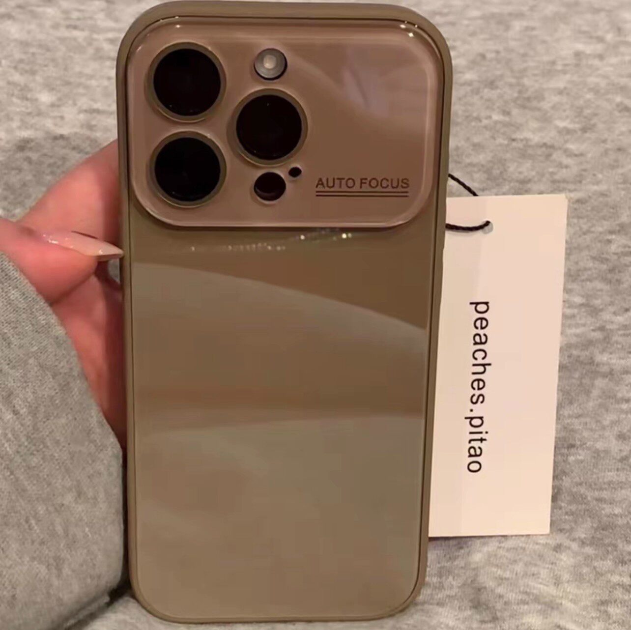 ins高級大視窗玻璃殼ipone保護殼