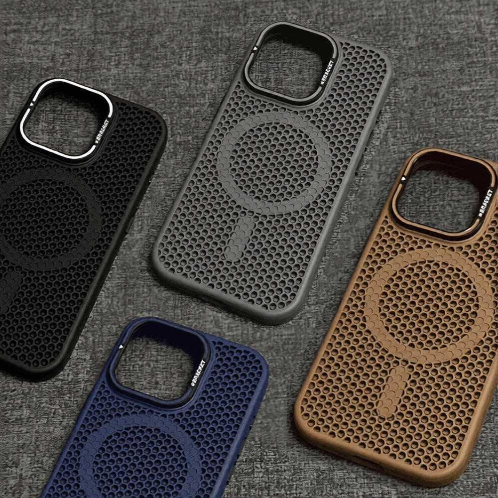 MagSafe磁吸蜂窩散熱防摔保護殼