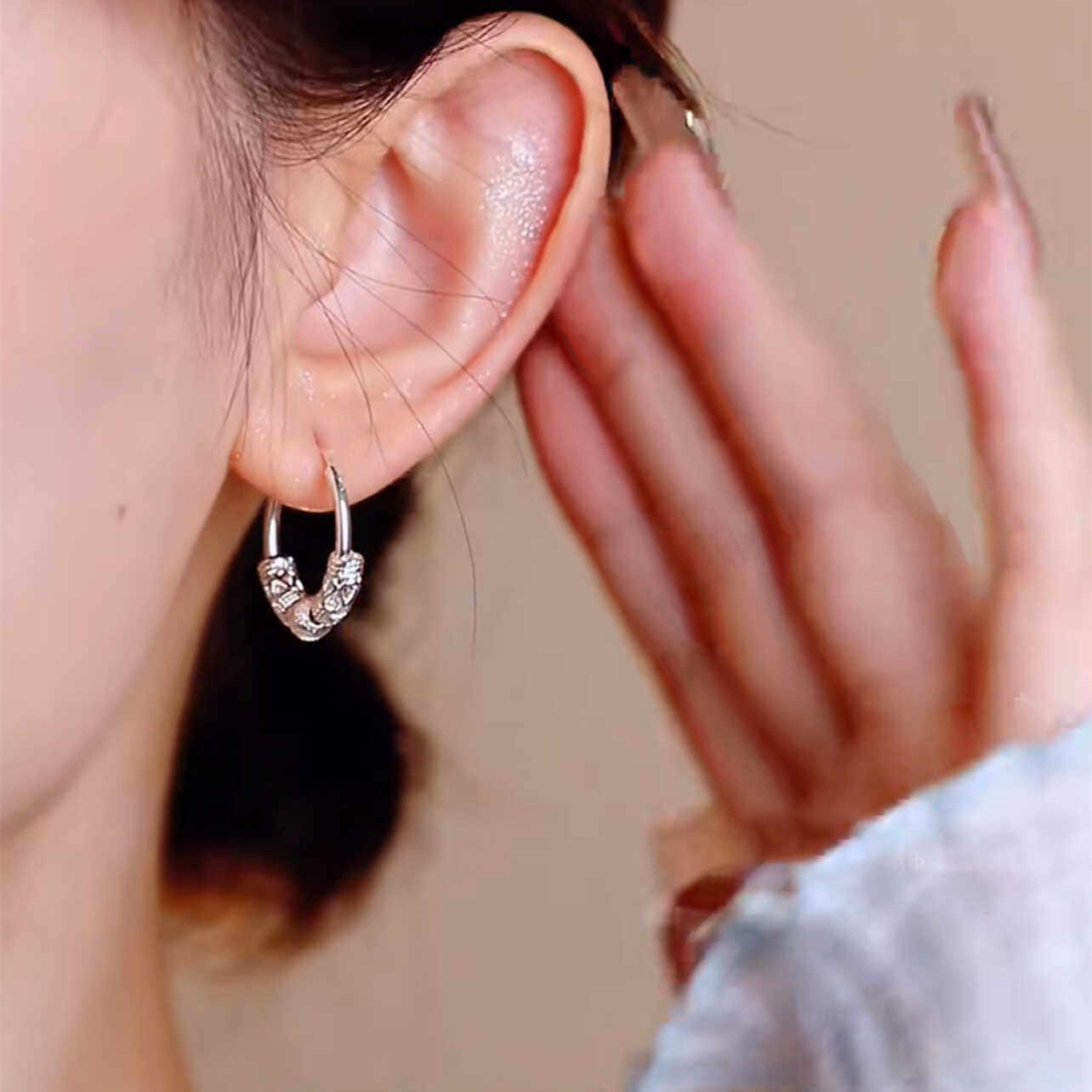 新中式如意轉運珠氣質耳環