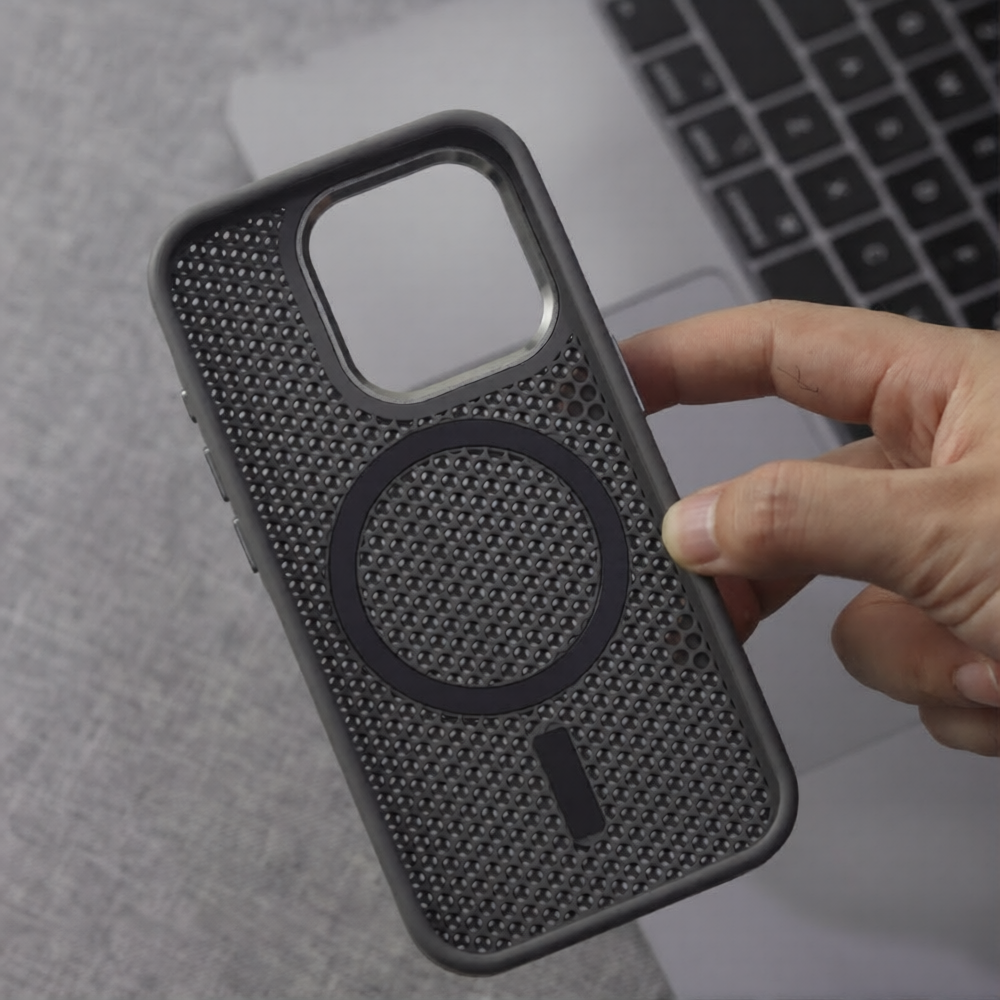 MagSafe磁吸蜂窩散熱防摔保護殼
