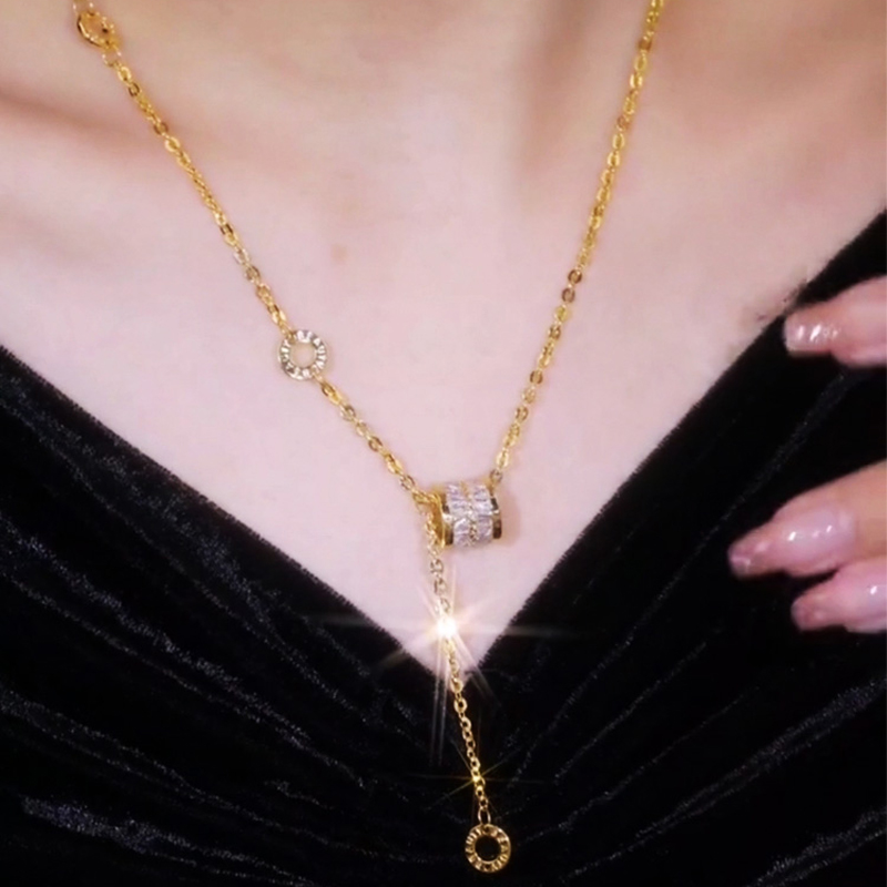 閃鑽純銀小蠻腰鎖骨項錬