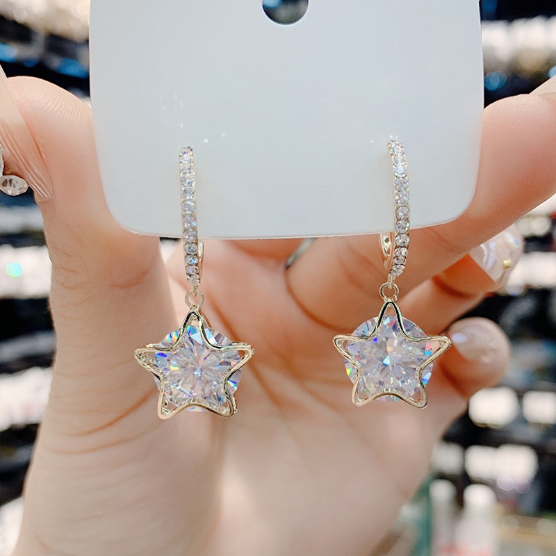 氣質星星純銀耳環 