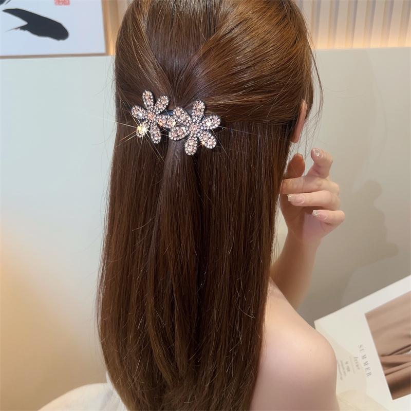 閃閃花朵髮夾 | 氣質少女BB夾