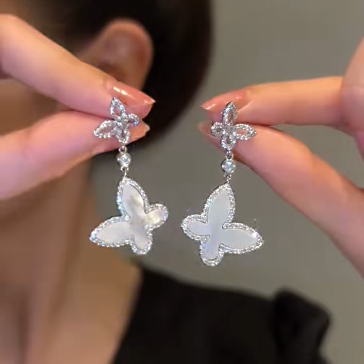 [Copy]【S925銀】滿天星錬條流蘇耳環 （Earrings）