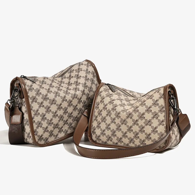 時尚印花紋路復古歐美大容量女式斜挎包