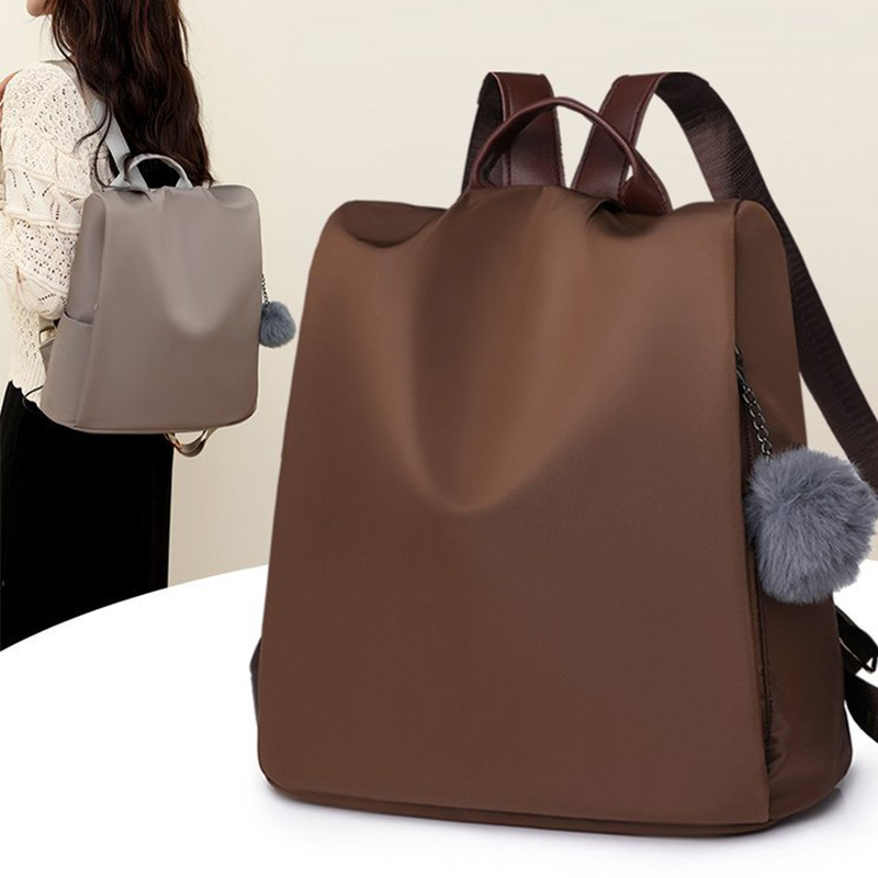 【沫緹甄選】輕鬆旅行女士簡約雙肩背包通勤