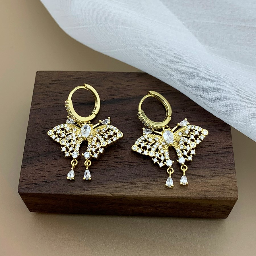 曉夢蝴蝶耳扣耳環-FANYIACC