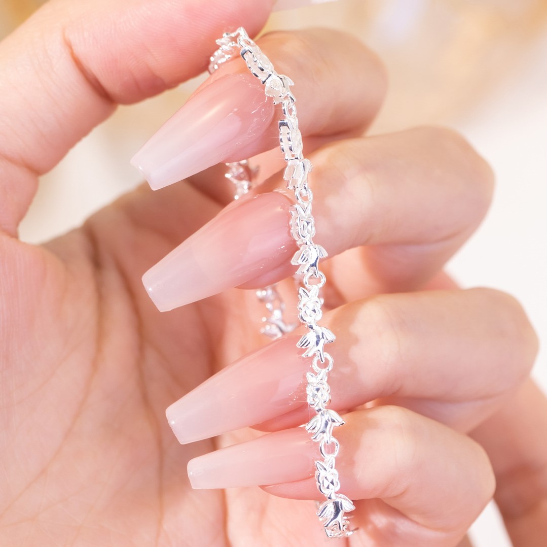 簡約設計燕子純銀手錬