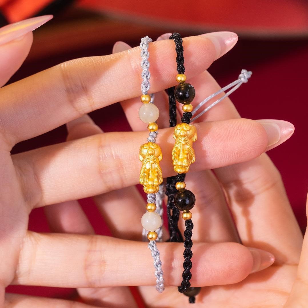 貔貅純銀情侶手錬和田玉手繩