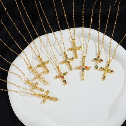Cross Necklace • 輕奢鋯石項鍊  （男女同款）