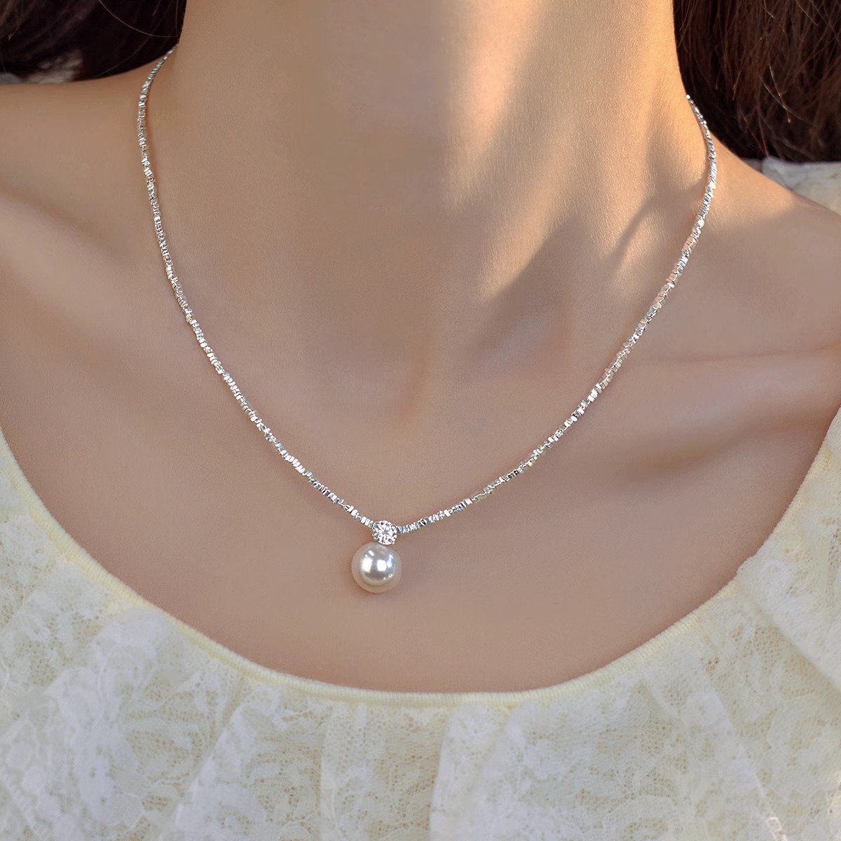 碎銀幾兩珍珠吊墜項錬