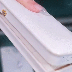 時尚紅色水晶榴蓮水滴項錬