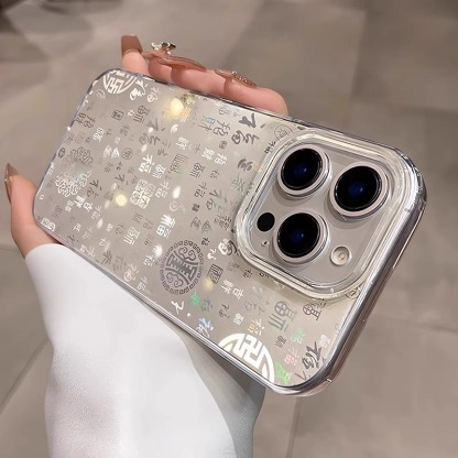 好運百福 創意鐳射炫彩iphone保護殼