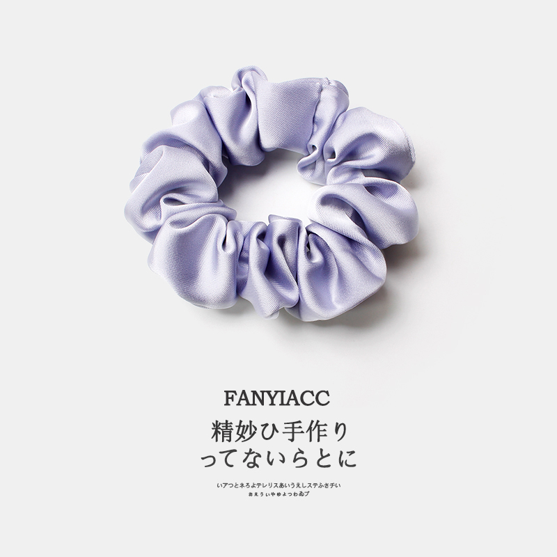 法式緞面大腸簡約髮圈