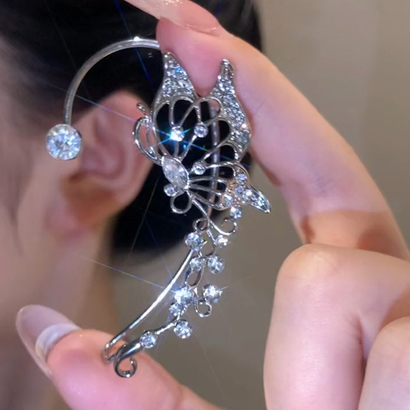 蝴蝶精靈純銀耳骨夾【無耳洞】