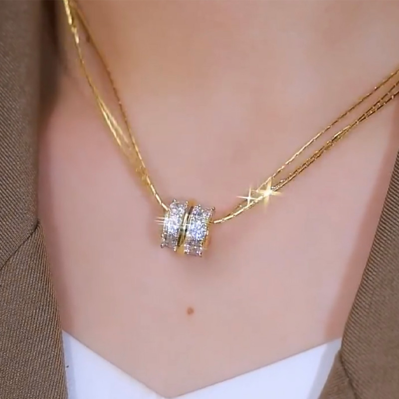 時尚小蠻腰鋯石項錬