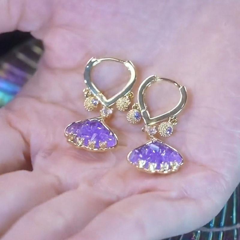 雙面銀杏葉輕奢耳環