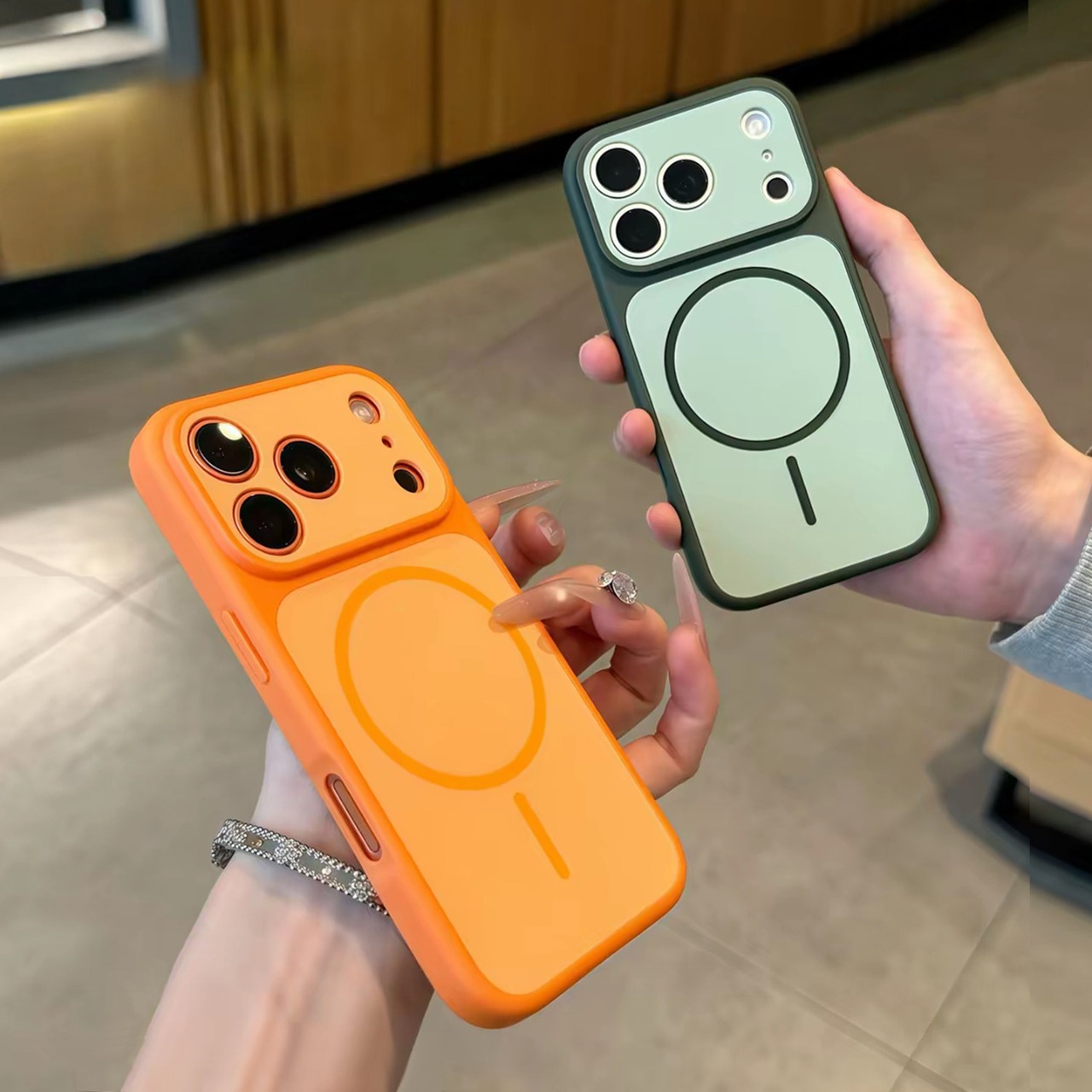 ins撞色膚感磨砂軟殼蘋果保護殼