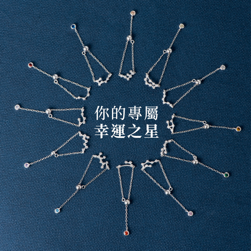 十二星座戒指 | 純銀S925復古素圈指環