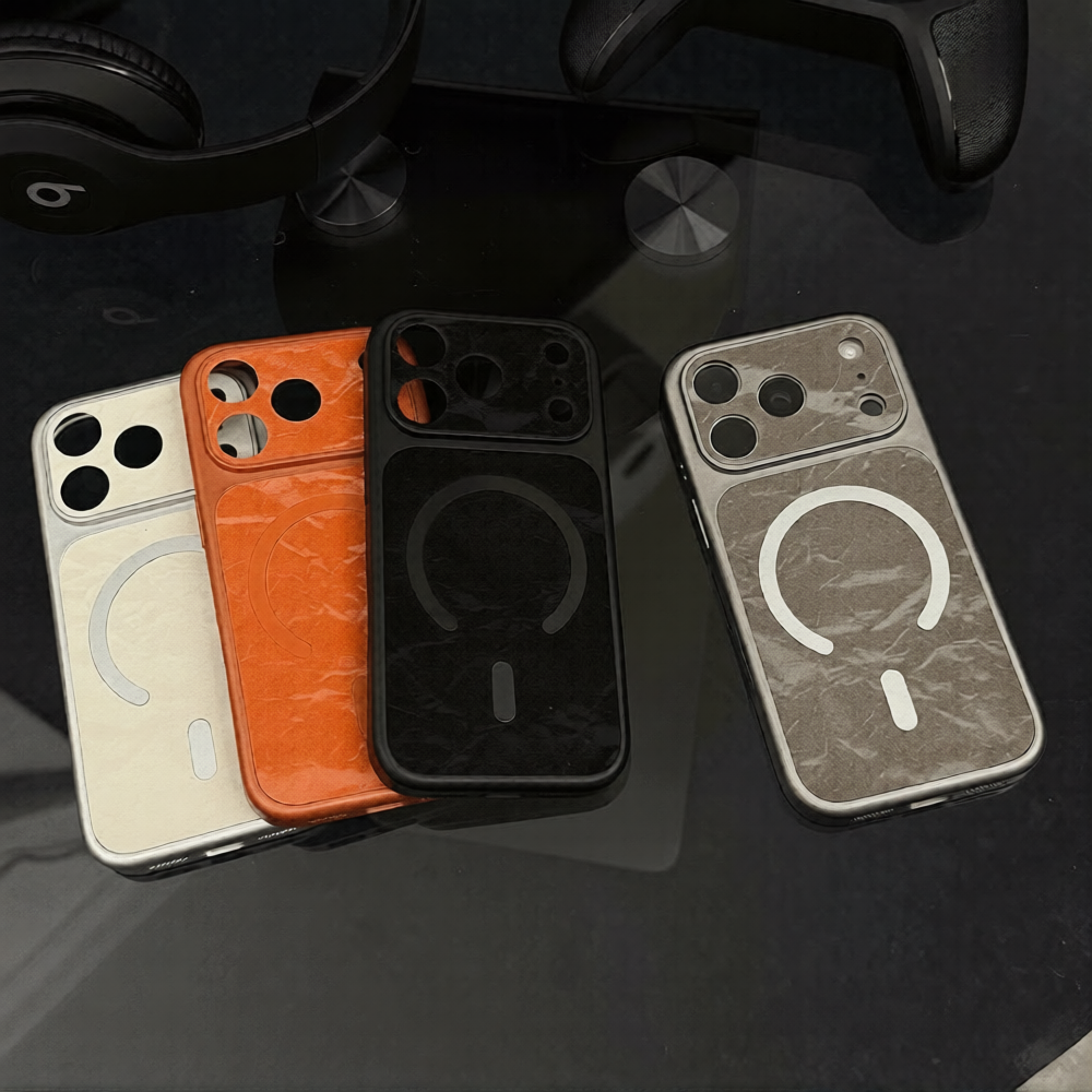 Magsafe磁吸皮紋手感iphone保護殼