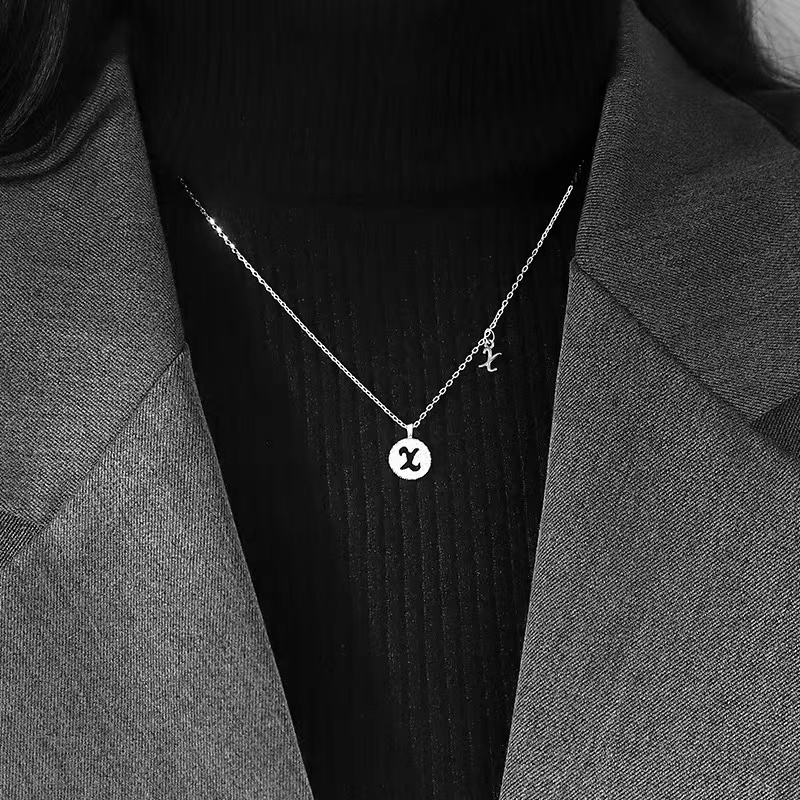 【💗520情人送禮】S925銀簡約26字母✨您的名字縮寫是最美的珠寶 把你戴在心上的項錬