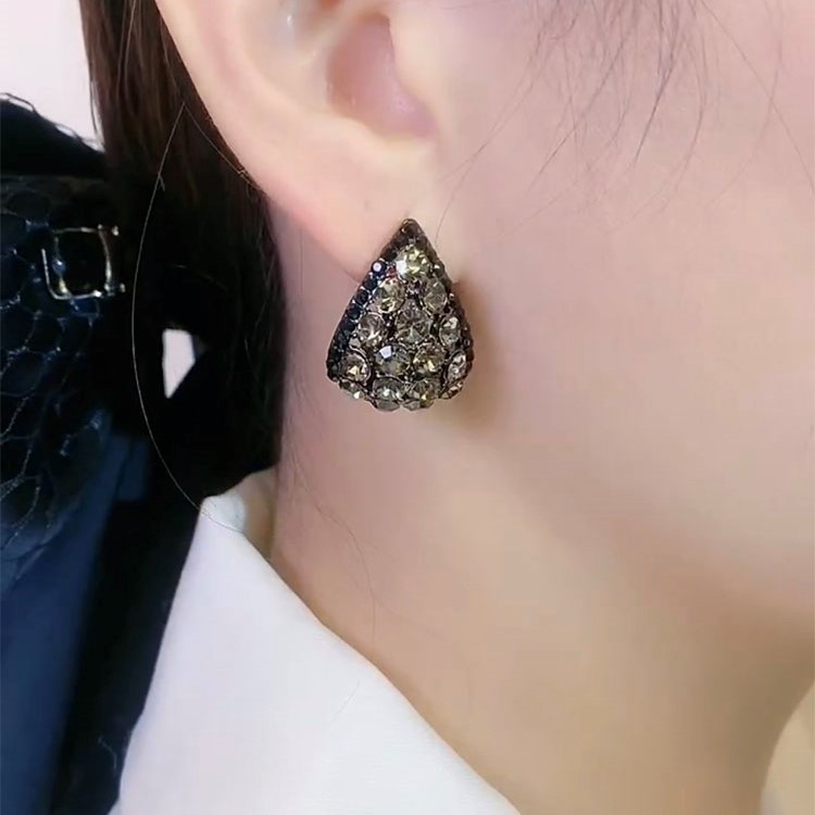 新款超閃水鑽耳環