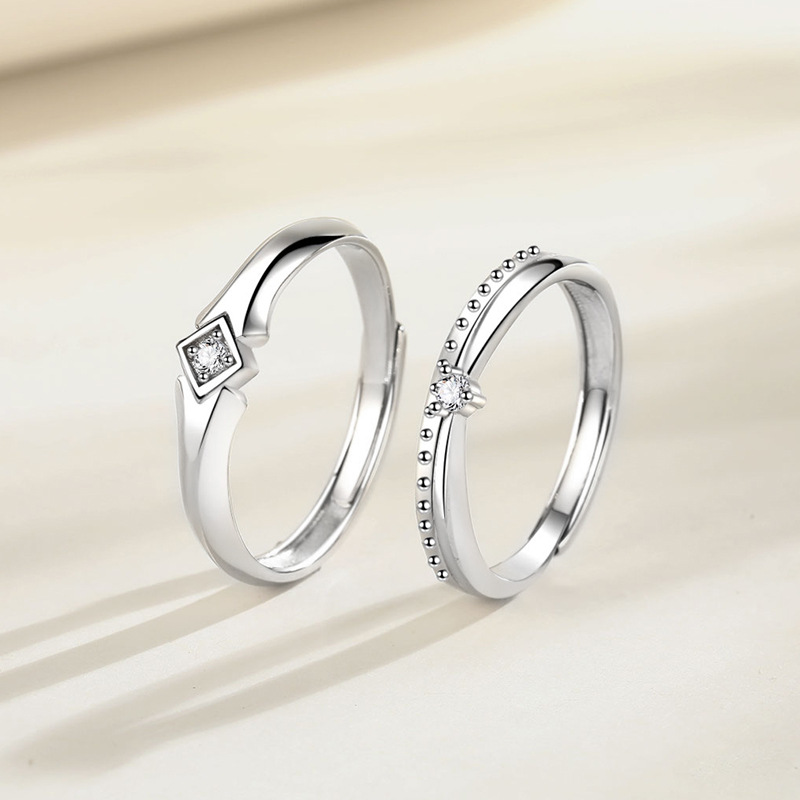 【沫緹飾品】騎士守護公主情侶戒指純銀999七夕對戒