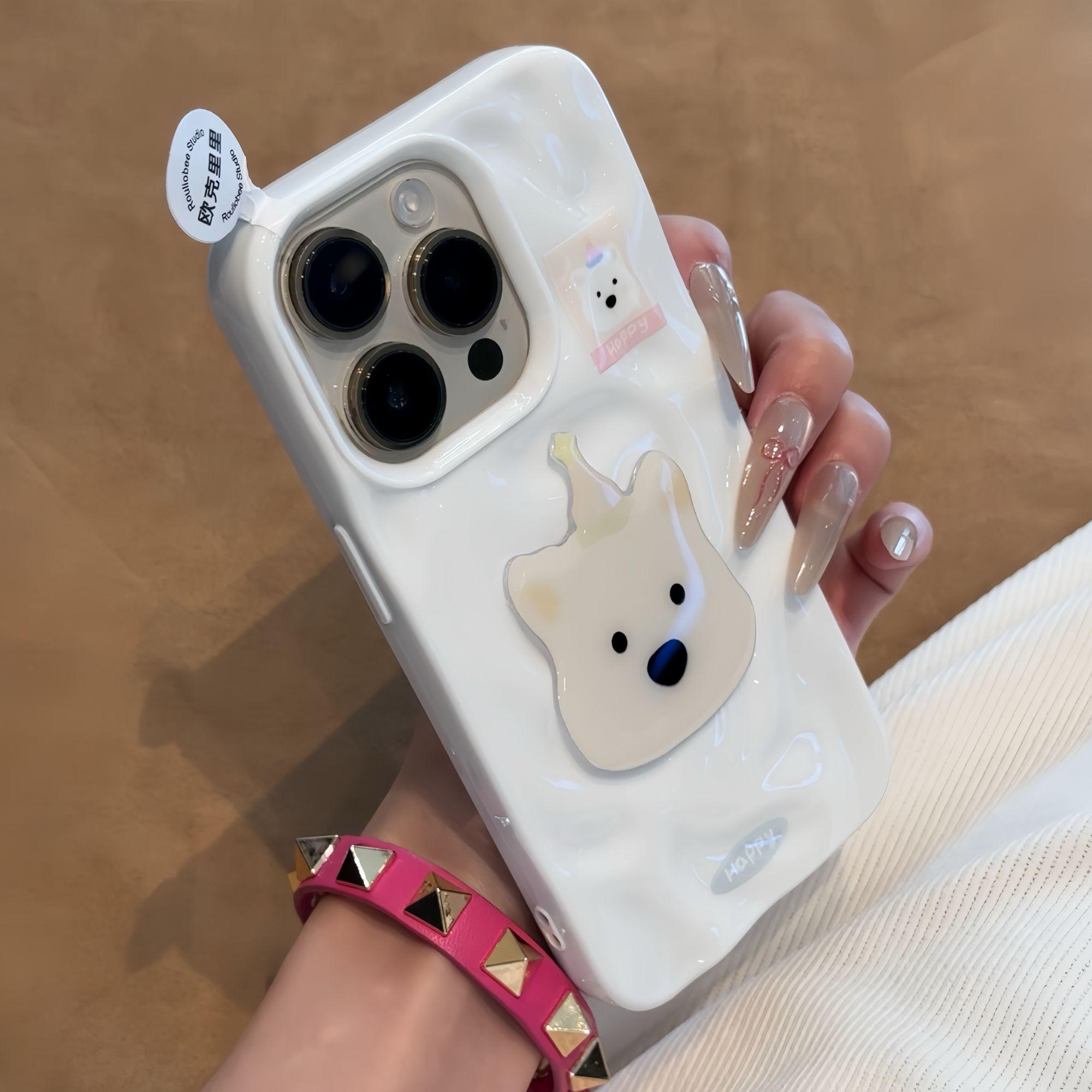 新款卡通褶皺軟殼 可愛iphone手機保護殼