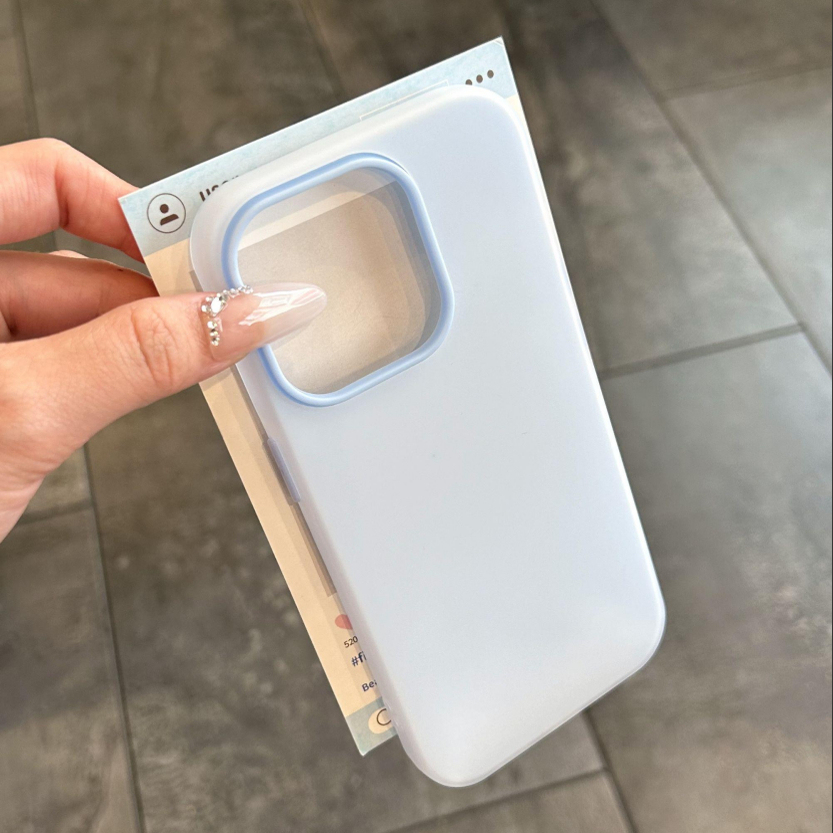 磨砂果凍二合一 蘋果iphone純色 多巴胺手機保護殼