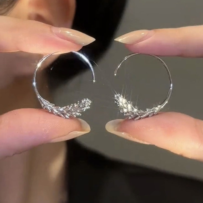 時尚圈圓形麥穗耳環