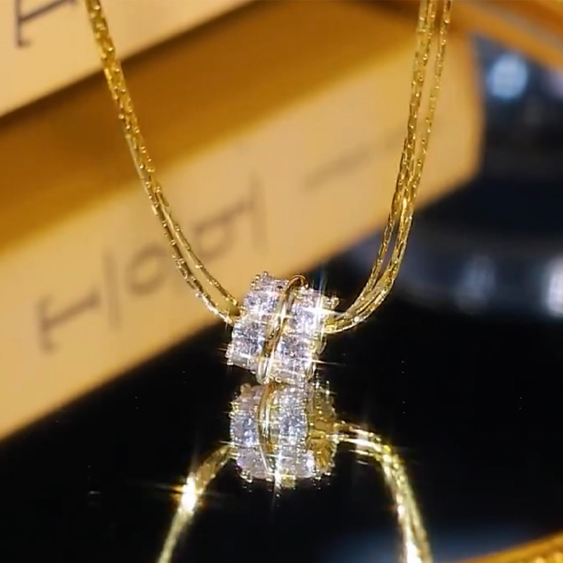 時尚小蠻腰鋯石項錬