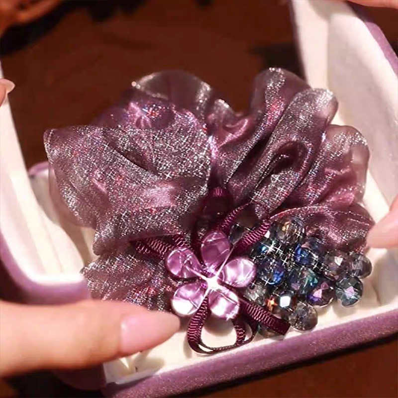 高級感水晶氣質高彈性發繩