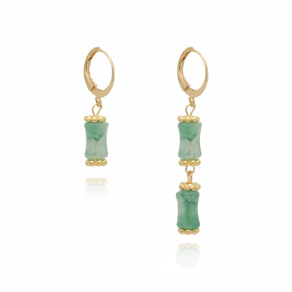 小香風不對稱竹節耳環