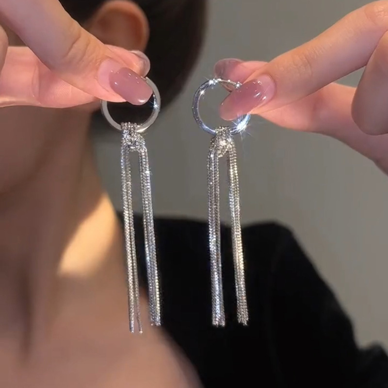 一款多戴圈圈流蘇耳環