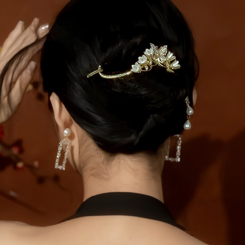 蝴蝶結頭飾高級感髮卡髮飾