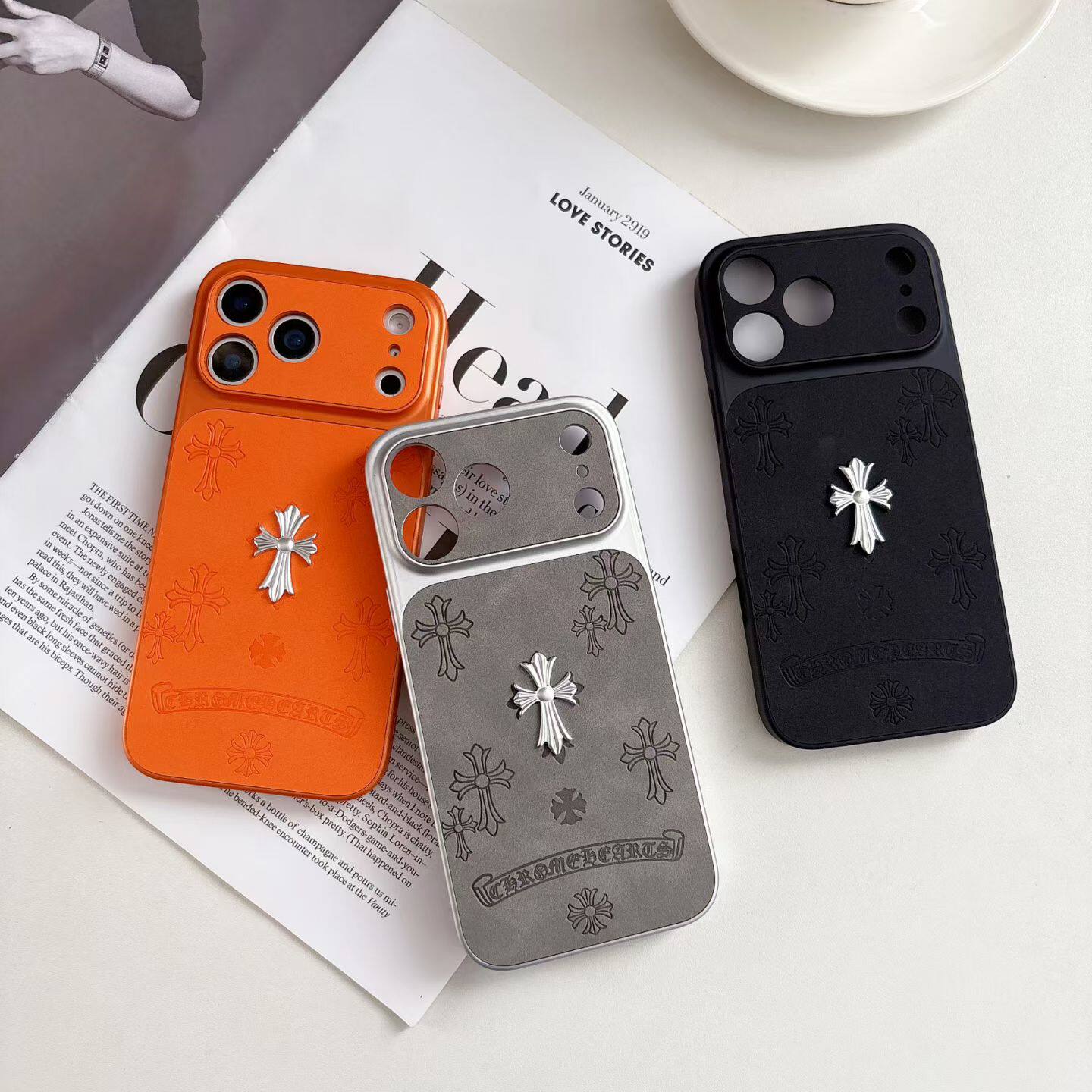 潮牌立體克羅心蘋果保護殼