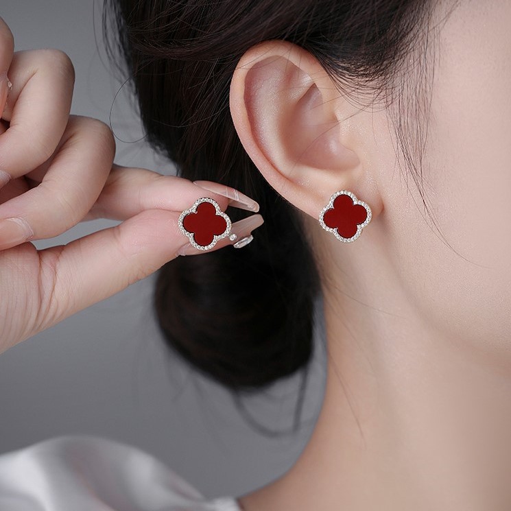 [Copy]四葉草純銀針耳環