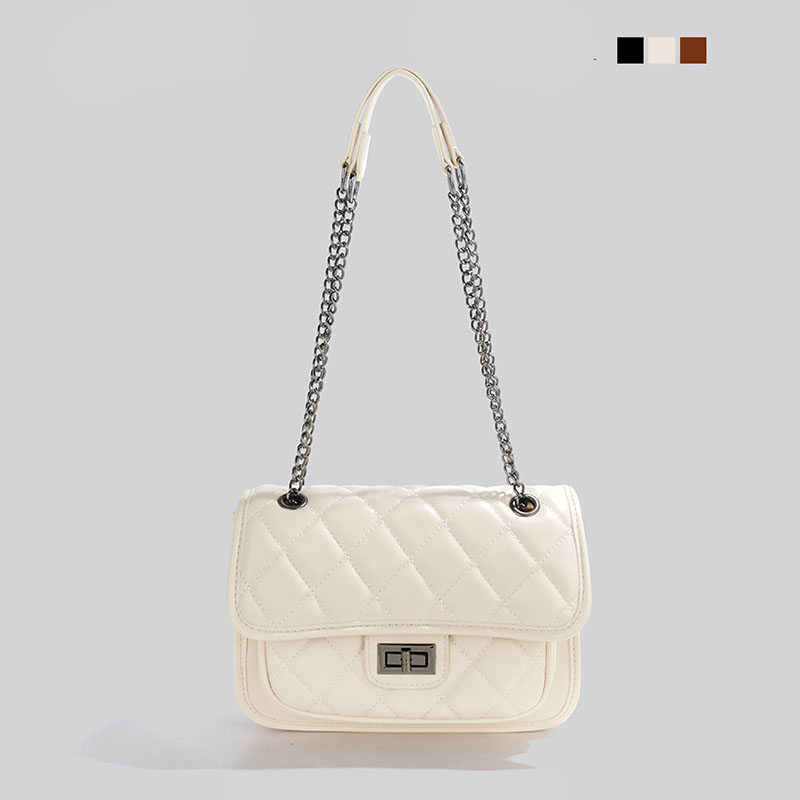 斜肩錬條包 百搭包包