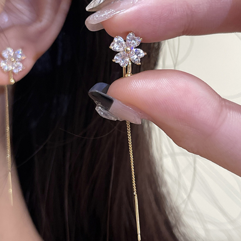 個性字母流蘇耳環