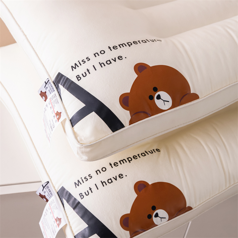 Q萌熊大 青少年/兒童/成人滿足三種人群的全羽絨填充好眠枕