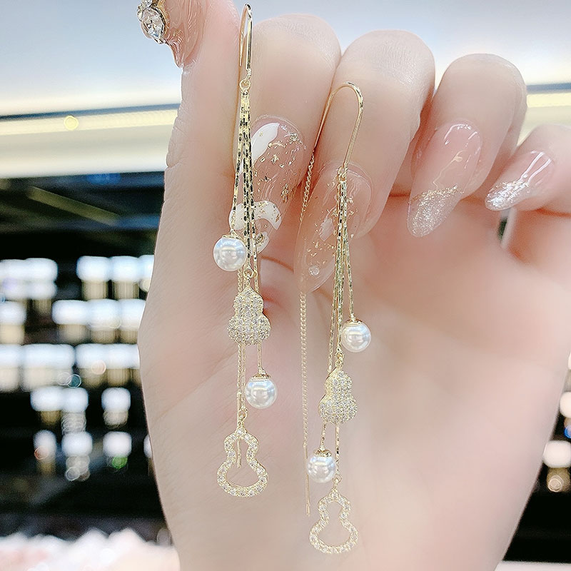 設計感葫蘆耳線耳環